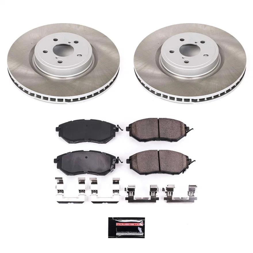 Front SEMI-COATED ROTOR KIT for Subaru Forester
