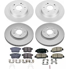 Front and Rear Z17 COATED BRAKE KIT for Honda Accord image 2