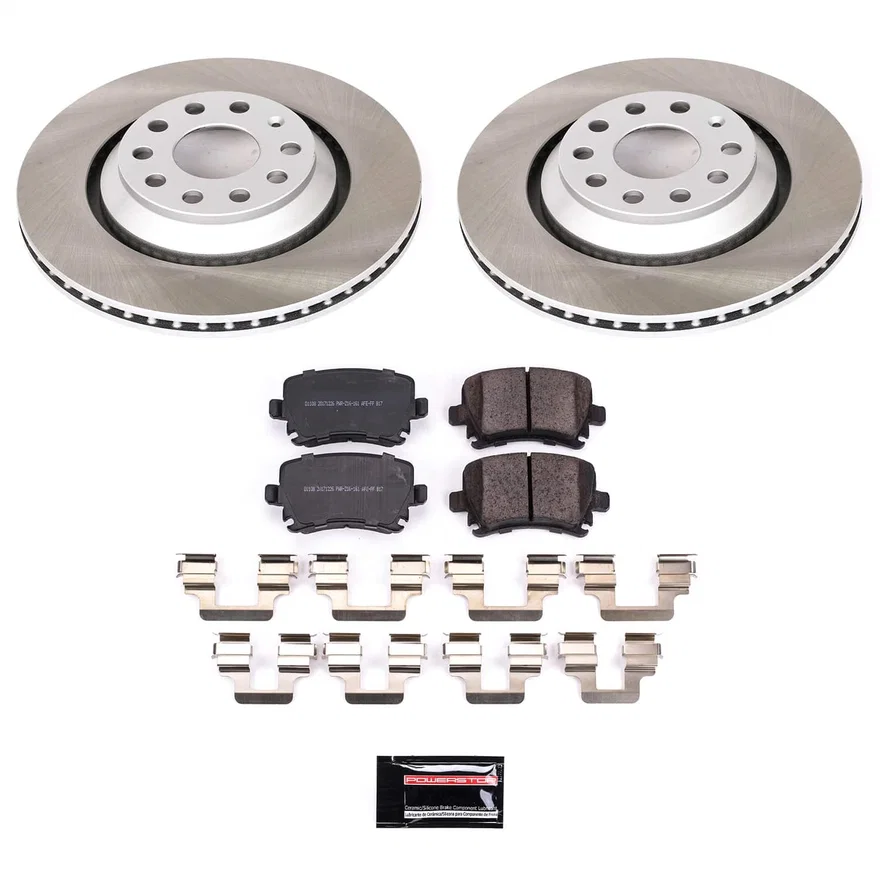 Rear SEMI-COATED ROTOR KIT for Volkswagen