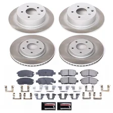 Front and Rear SEMI-COATED ROTOR KIT for Nissan Sentra image 1