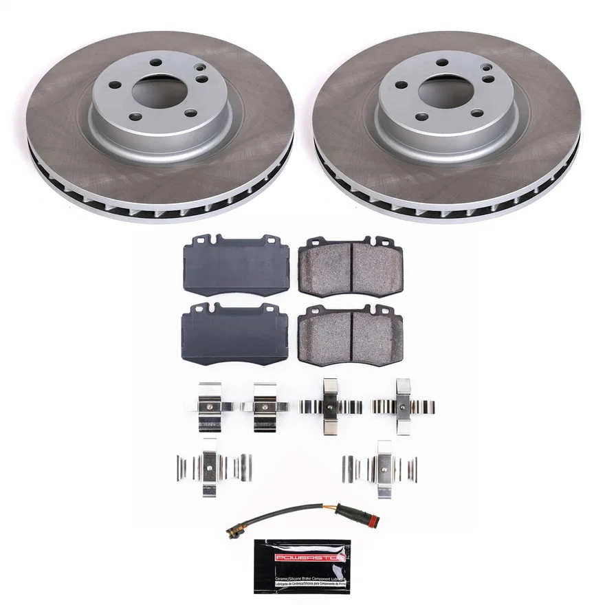Front SEMI-COATED ROTOR KIT for Mercedes-Benz CLS550