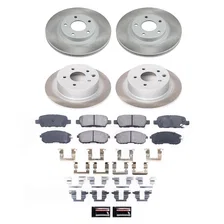 Front and Rear SEMI-COATED ROTOR KIT for Nissan Altima image 1