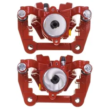 Rear RED CALIPER PAIR W/BRKT image 3