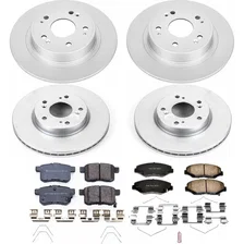 Front and Rear Z17 COATED BRAKE KIT for Honda Accord image 2
