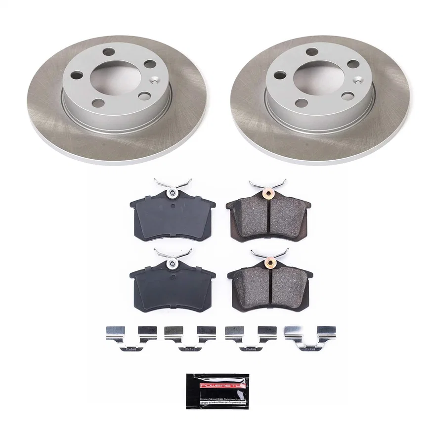 Rear SEMI-COATED ROTOR KIT for Volkswagen