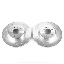 Rear DRILLEDSLOTTED ROTOR PAIR for BMW image 2