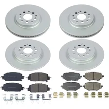 Front and Rear Z17 COATED BRAKE KIT for Honda Clarity image 2