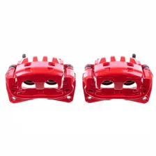 Front RED CALIPER PAIR W/BRKT image 2