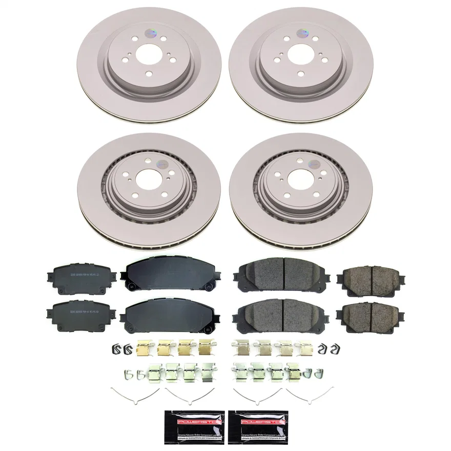Front and Rear Z17 COATED BRAKE KIT for Toyota Highlander