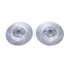 Front DRILLEDSLOTTED ROTOR PAIR image 2