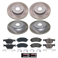 Front and Rear SEMI-COATED ROTOR KIT for Subaru Forester image 1