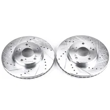 Front DRILLEDSLOTTED ROTOR PAIR image 2