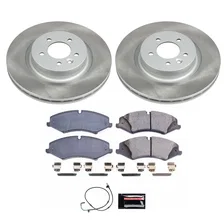 Front SEMI-COATED ROTOR KIT for Land Rover LR4 image 1