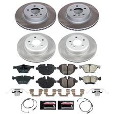 Front and Rear SEMI-COATED ROTOR KIT for BMW image 1