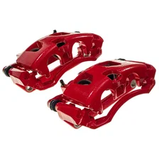 Rear RED CALIPER PAIR W/BRKT for Ford image 6