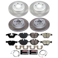 Front and Rear SEMI-COATED ROTOR KIT for BMW 528i image 1