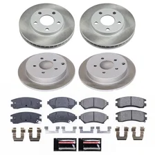 Front and Rear SEMI-COATED ROTOR KIT for Oldsmobile Silhouette image 1