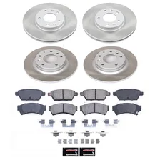 Front and Rear SEMI-COATED ROTOR KIT image 1