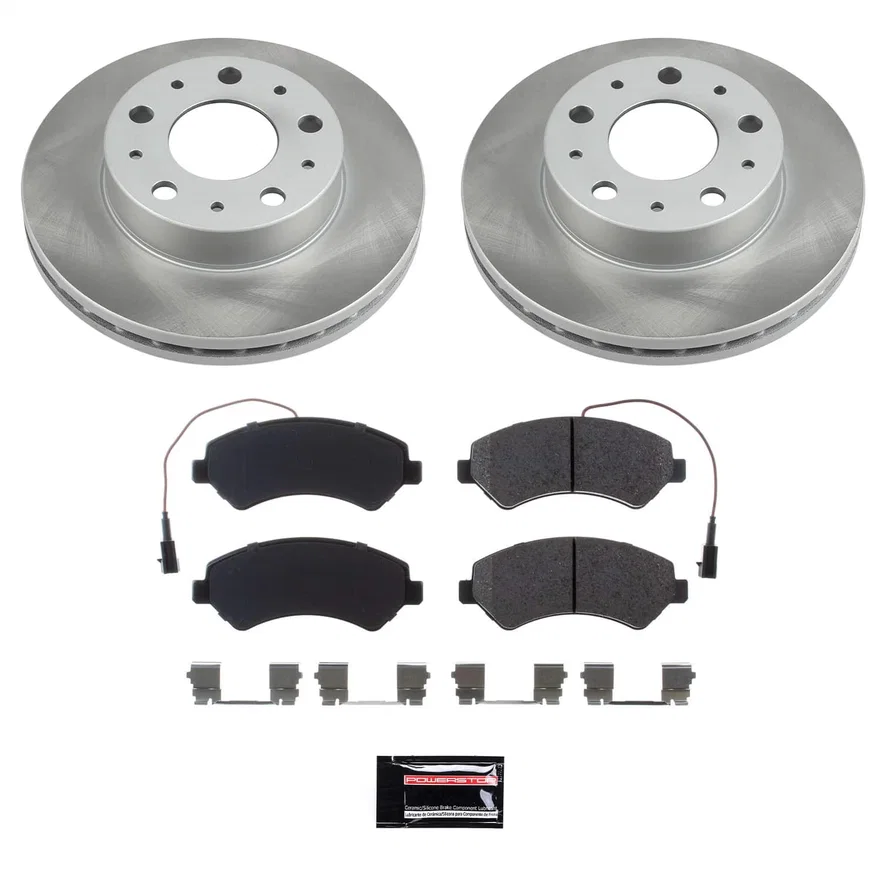Front SEMI-COATED ROTOR KIT for Ram