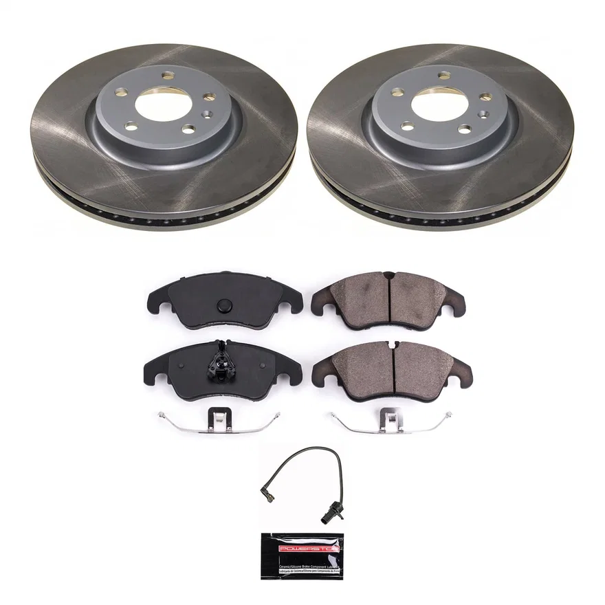 Front SEMI-COATED ROTOR KIT for Audi