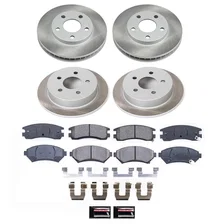 Front and Rear SEMI-COATED ROTOR KIT image 1