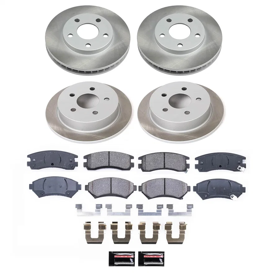 Front and Rear SEMI-COATED ROTOR KIT