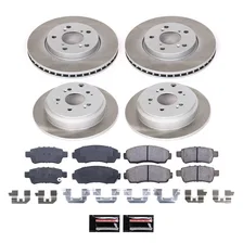 Front and Rear SEMI-COATED ROTOR KIT for Honda Odyssey image 1