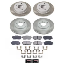 Front and Rear SEMI-COATED ROTOR KIT image 1