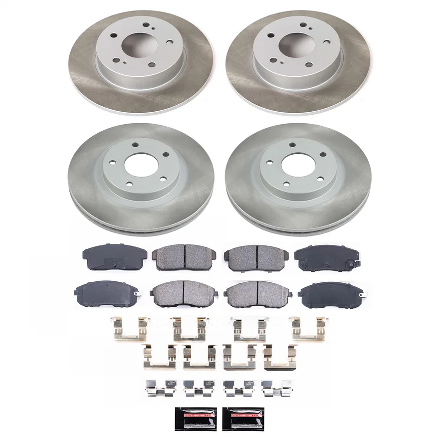 Front and Rear SEMI-COATED ROTOR KIT