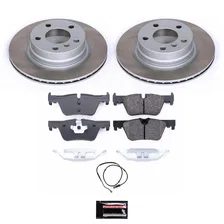 Rear SEMI-COATED ROTOR KIT for BMW image 1