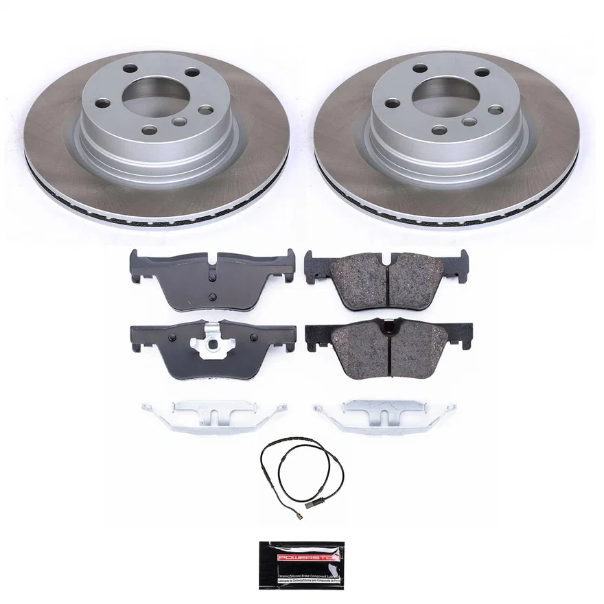 Rear SEMI-COATED ROTOR KIT for BMW