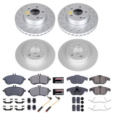 Front and Rear Z23 COATED BRAKE KIT for Mercedes-Benz C300 image 2