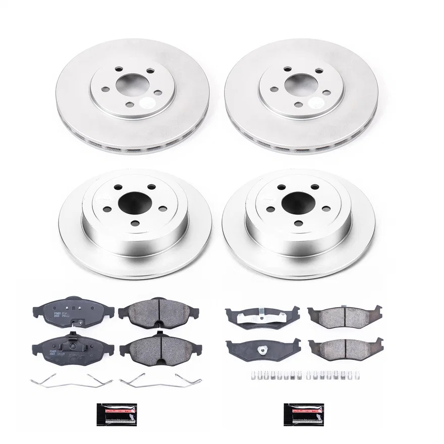Front and Rear Z17 COATED BRAKE KIT for Dodge Stratus