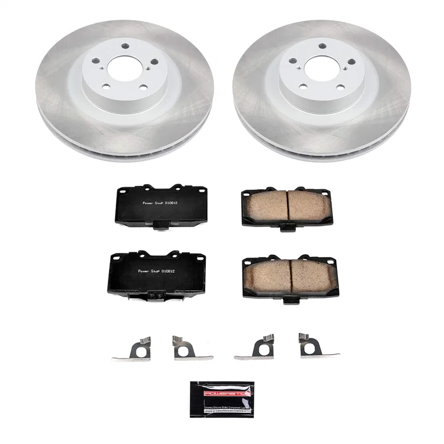 Front SEMI-COATED ROTOR KIT for Subaru Impreza