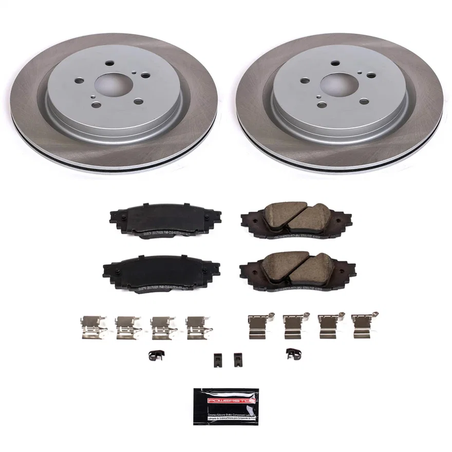 Rear SEMI-COATED ROTOR KIT for Lexus