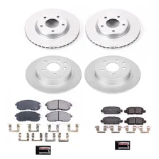 Front and Rear Z17 COATED BRAKE KIT for Nissan Sentra image 2
