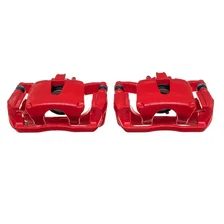 Rear RED CALIPER PAIR W/BRKT for Ford F-150 image 2