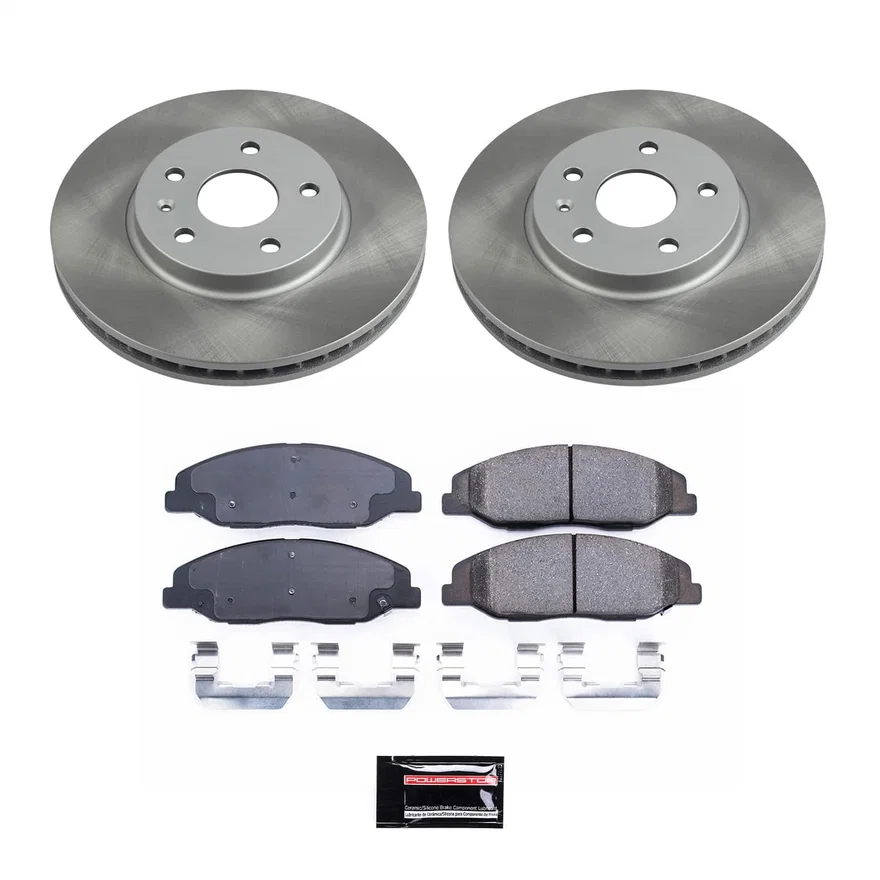 Front SEMI-COATED ROTOR KIT for Cadillac CTS