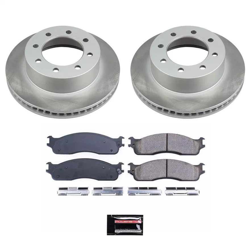 Front SEMI-COATED ROTOR KIT for Dodge Ram 1500