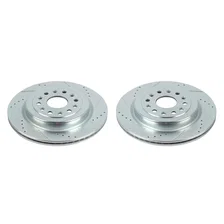 Rear DRILLEDSLOTTED ROTOR PAIR for Ram 1500 image 2