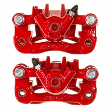 Rear RED CALIPER PAIR W/BRKT for Kia image 3