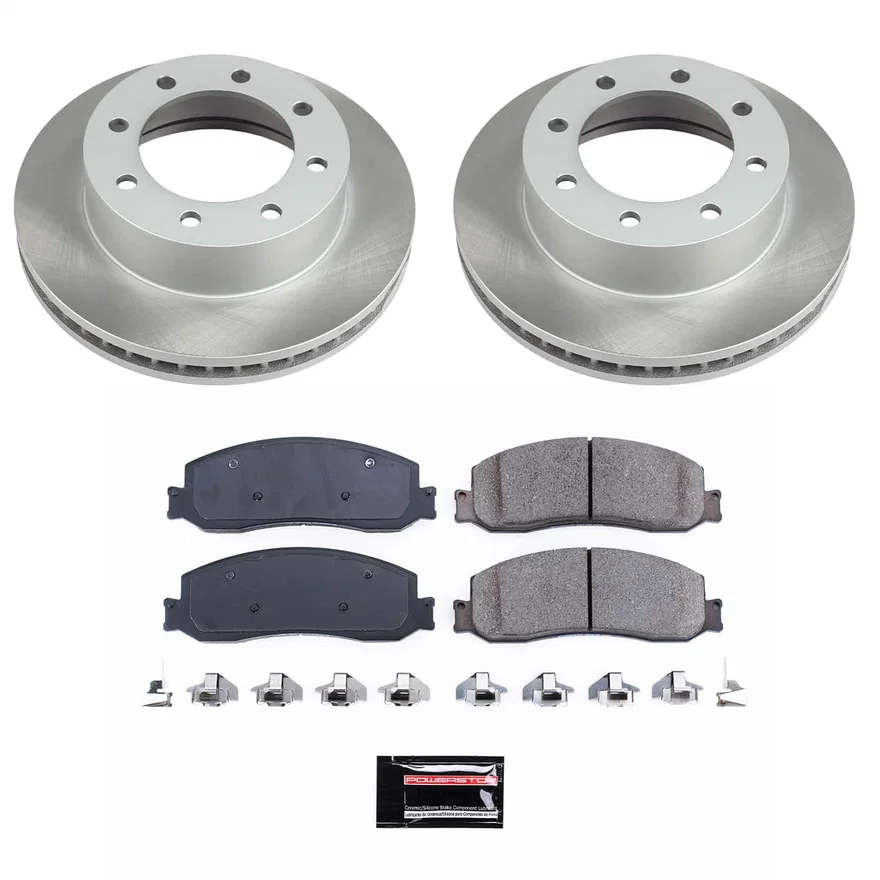 Front SEMI-COATED ROTOR KIT for Ford F-350 Super Duty