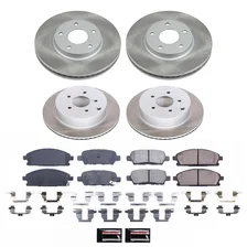 Front and Rear SEMI-COATED ROTOR KIT for Nissan Quest image 1
