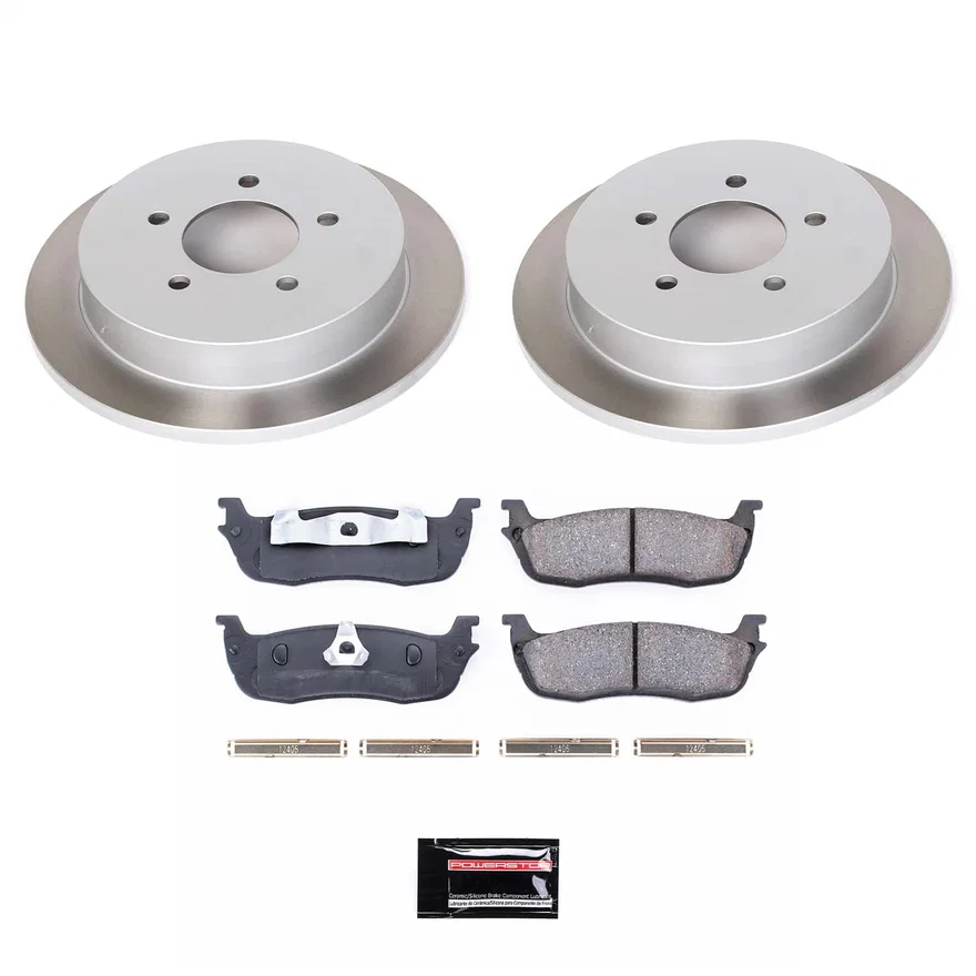 Rear SEMI-COATED ROTOR KIT for Ford