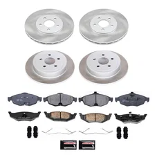 Front and Rear SEMI-COATED ROTOR KIT for Chrysler Sebring image 1