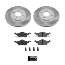 Front SEMI-COATED ROTOR KIT for Ford Focus image 1