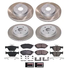 Front and Rear SEMI-COATED ROTOR KIT for Subaru Legacy image 1