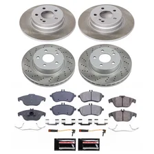 Front and Rear SEMI-COATED ROTOR KIT for Mercedes-Benz C300 image 1