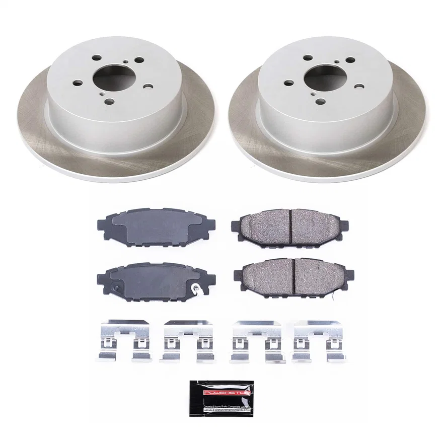 Rear SEMI-COATED ROTOR KIT for Subaru