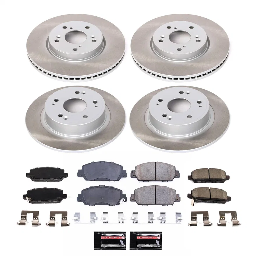 Front and Rear SEMI-COATED ROTOR KIT for Honda HR-V